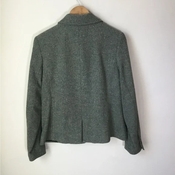 LL Bean Wool Herringbone Blazer - Picture 6 of 6